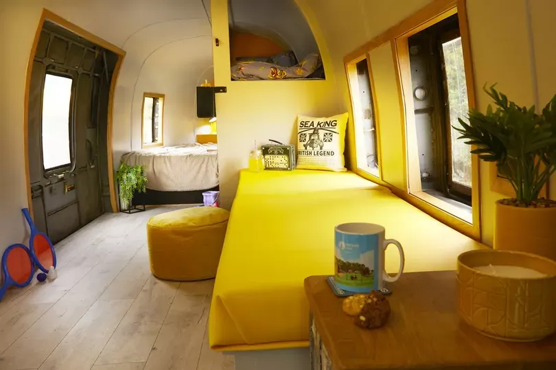 Sea King helicopter glamping