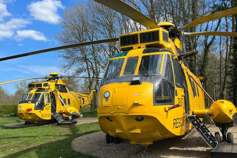 Sea King helicopter glamping