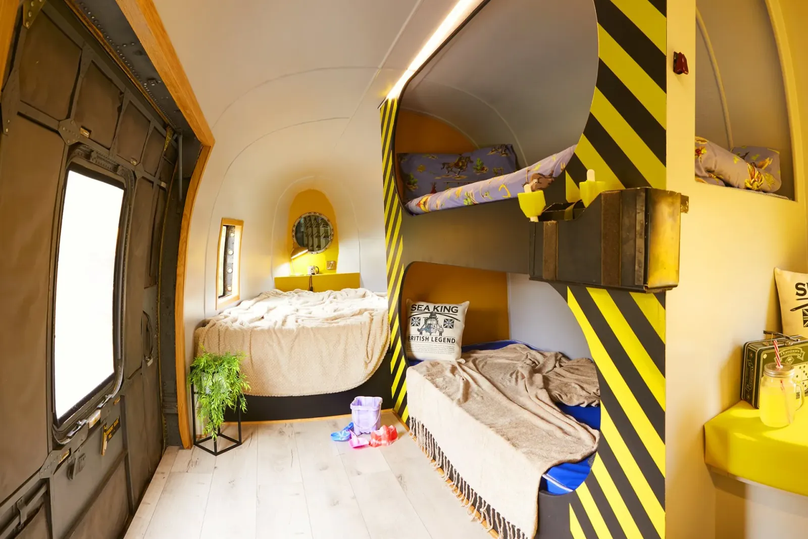 Sea King helicopter glamping
